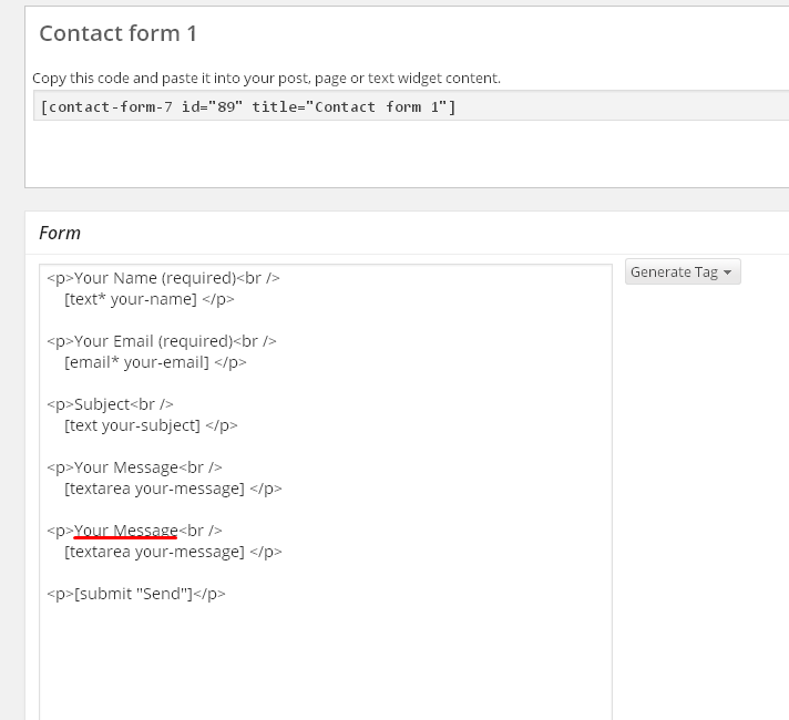 Add a contact form to your wordpress site