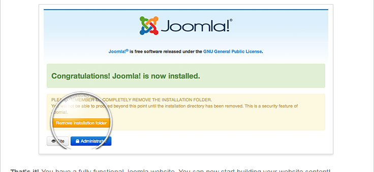 install joomla, manual process